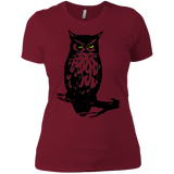 T-Shirts Scarlet / X-Small Owl Portrait Women's Premium T-Shirt