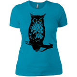 T-Shirts Turquoise / X-Small Owl Portrait Women's Premium T-Shirt