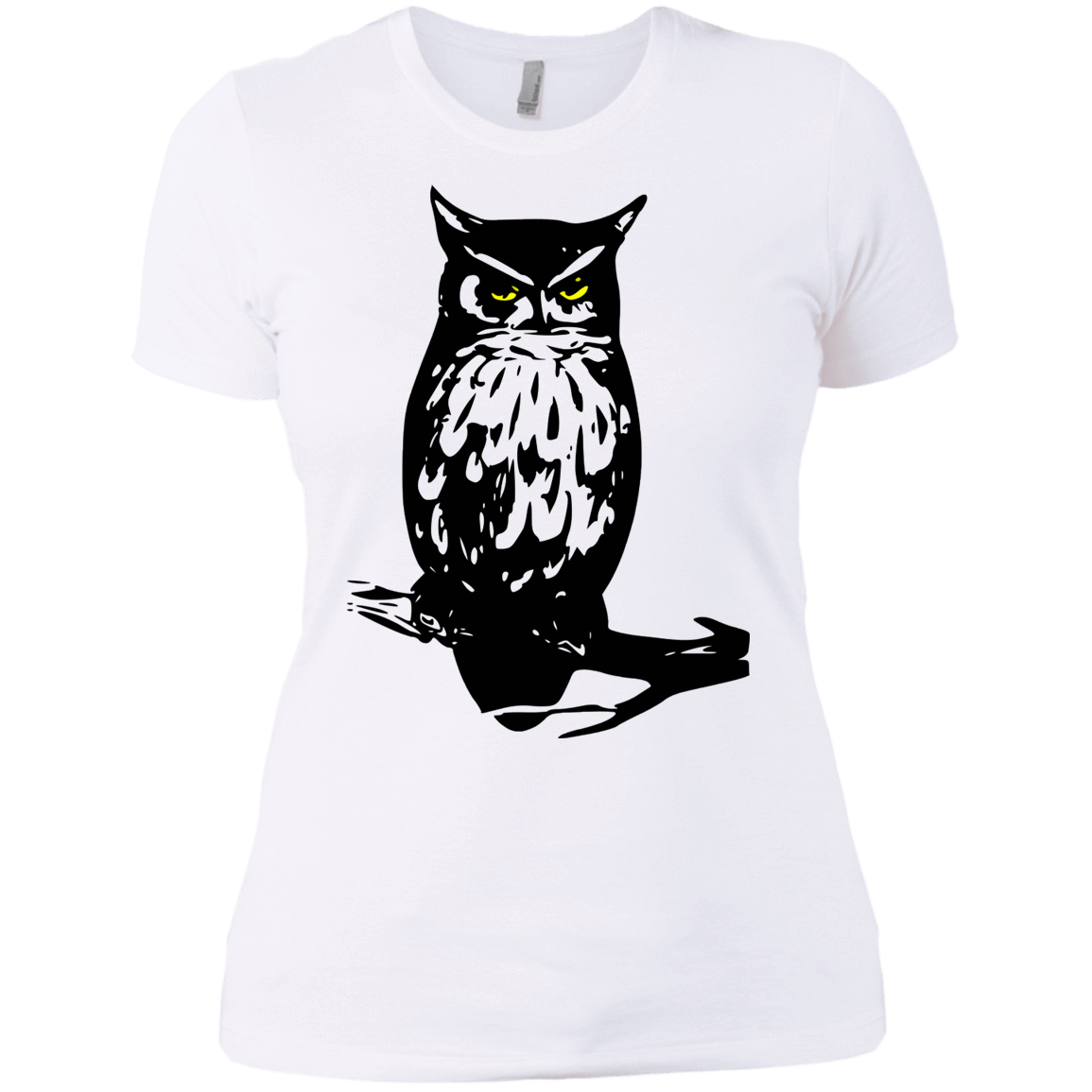 T-Shirts White / X-Small Owl Portrait Women's Premium T-Shirt