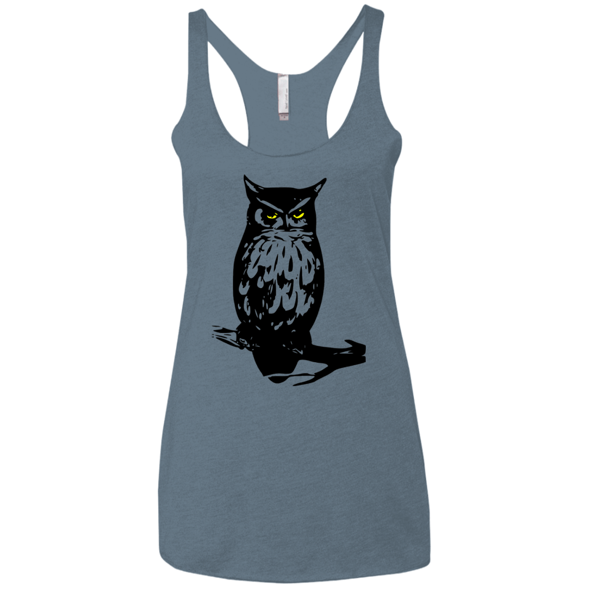 Owl Portrait Women's Triblend Racerback Tank