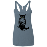 Owl Portrait Women's Triblend Racerback Tank