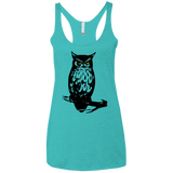 Owl Portrait Women's Triblend Racerback Tank