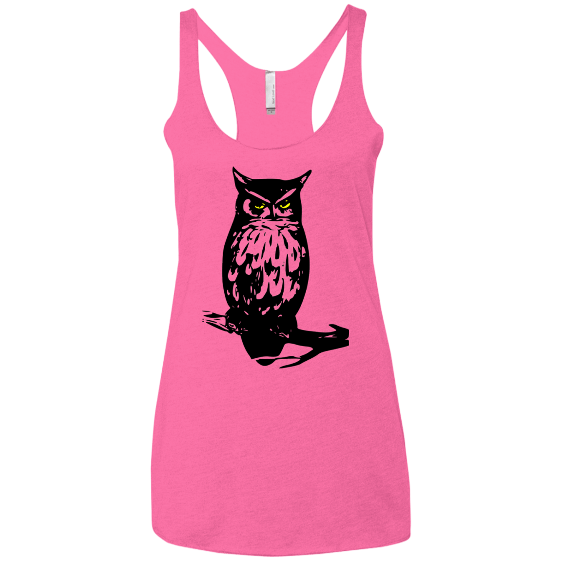 Owl Portrait Women's Triblend Racerback Tank
