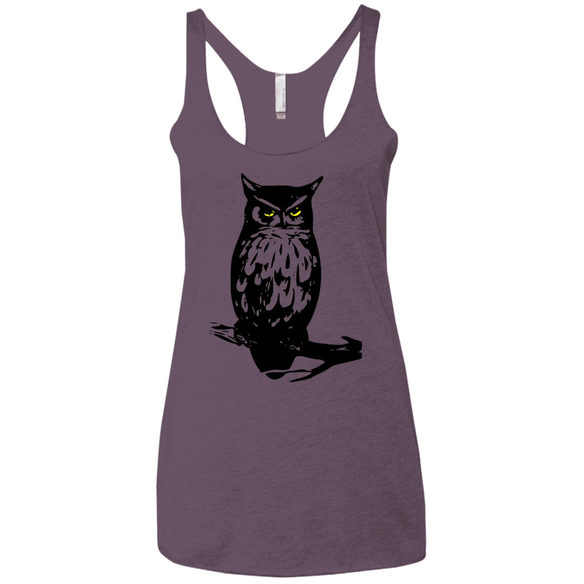 Owl Portrait Women's Triblend Racerback Tank