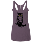 Owl Portrait Women's Triblend Racerback Tank