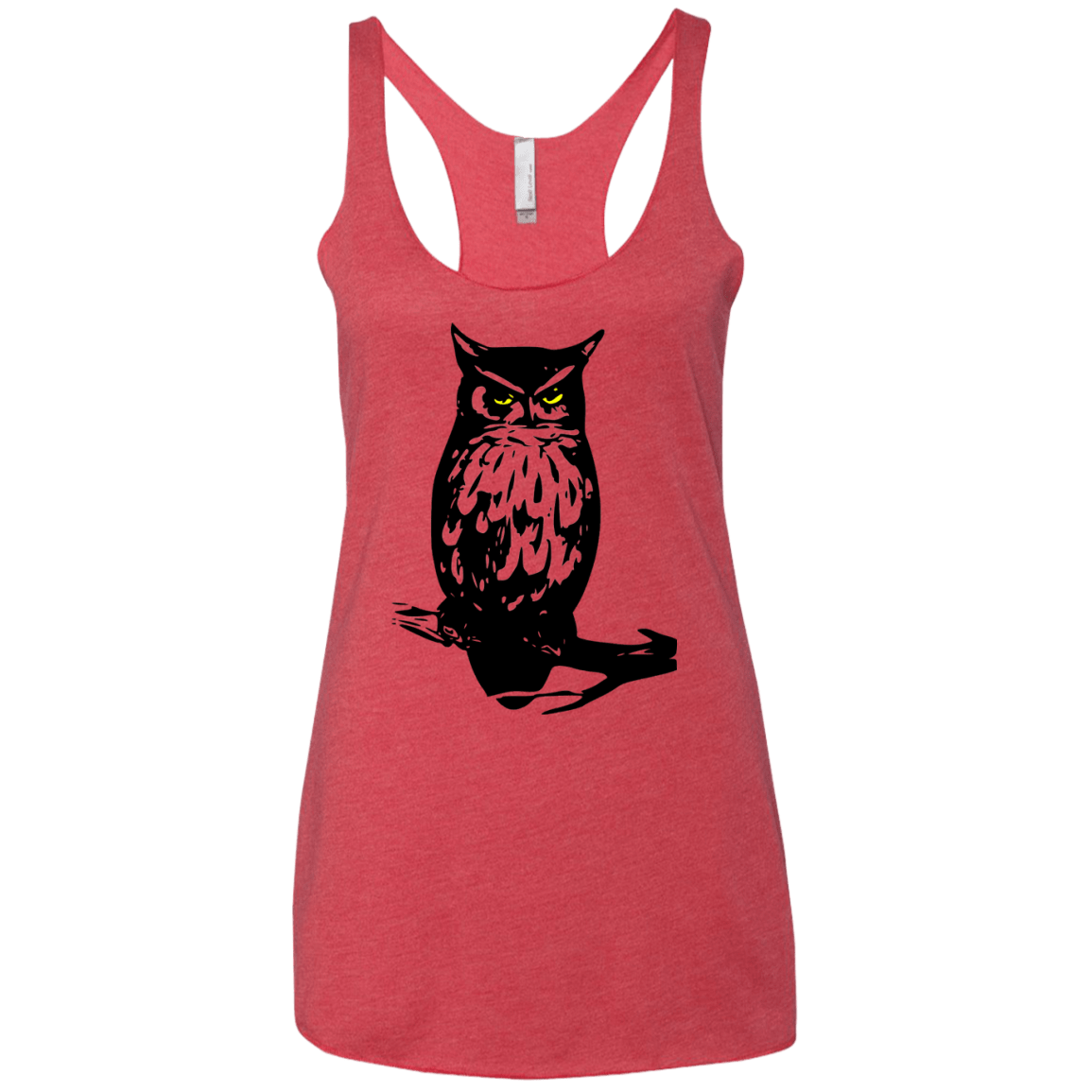 Owl Portrait Women's Triblend Racerback Tank