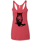 Owl Portrait Women's Triblend Racerback Tank