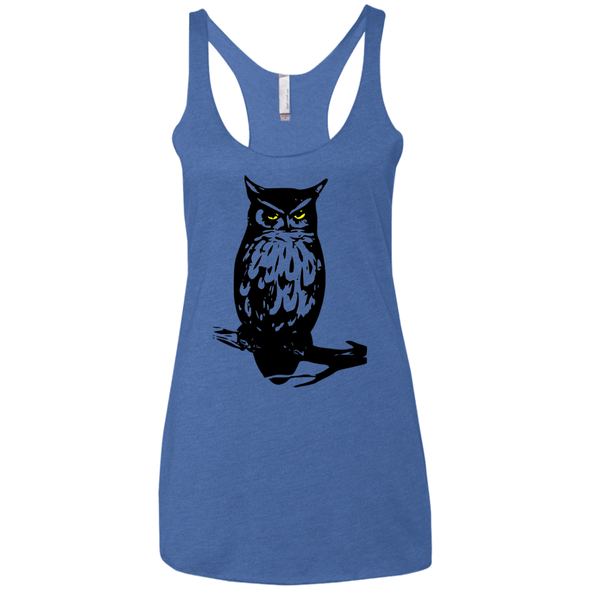 Owl Portrait Women's Triblend Racerback Tank