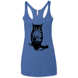 Owl Portrait Women's Triblend Racerback Tank