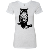 T-Shirts Heather White / S Owl Portrait Women's Triblend T-Shirt