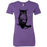 T-Shirts Purple Rush / S Owl Portrait Women's Triblend T-Shirt