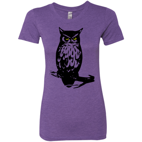 T-Shirts Purple Rush / S Owl Portrait Women's Triblend T-Shirt