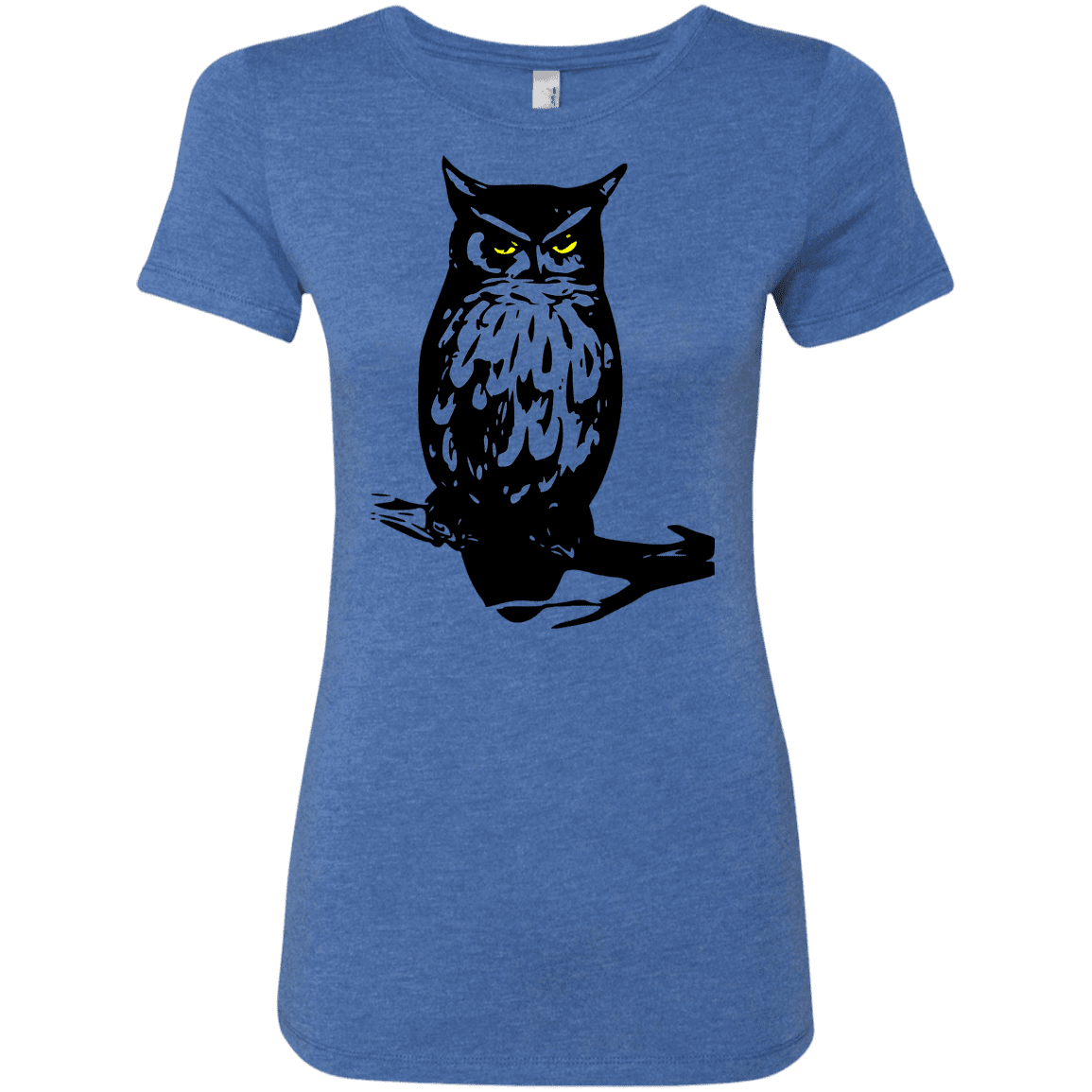 T-Shirts Vintage Royal / S Owl Portrait Women's Triblend T-Shirt