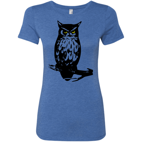 T-Shirts Vintage Royal / S Owl Portrait Women's Triblend T-Shirt