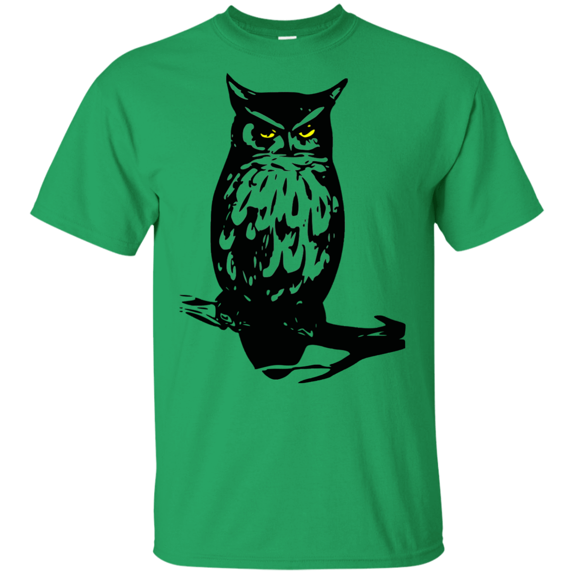 T-Shirts Irish Green / YXS Owl Portrait Youth T-Shirt