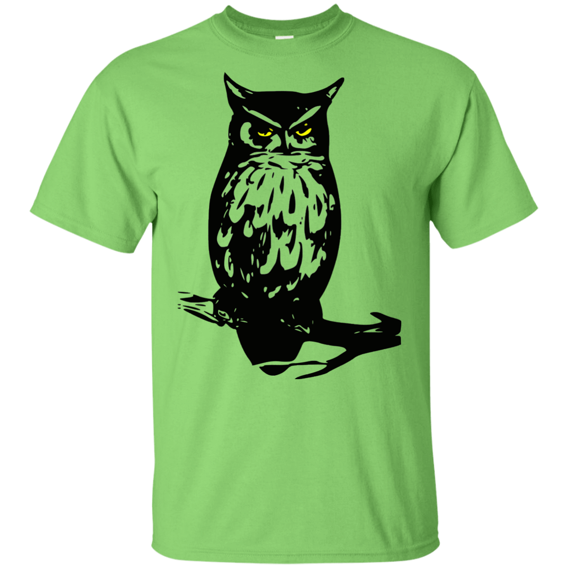 T-Shirts Lime / YXS Owl Portrait Youth T-Shirt