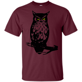 T-Shirts Maroon / YXS Owl Portrait Youth T-Shirt