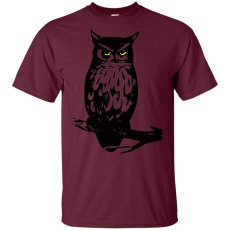 T-Shirts Maroon / YXS Owl Portrait Youth T-Shirt