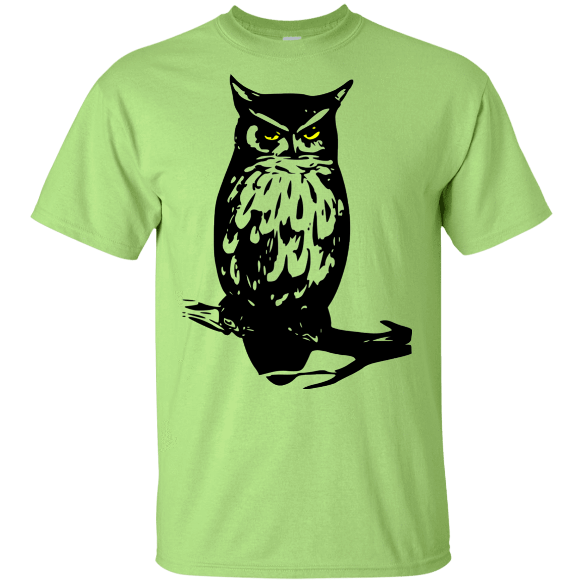 T-Shirts Mint Green / YXS Owl Portrait Youth T-Shirt