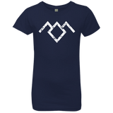 T-Shirts Midnight Navy / YXS Owl Symbol Girls Premium T-Shirt