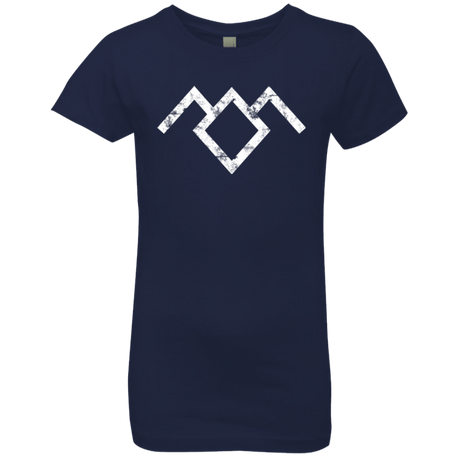 T-Shirts Midnight Navy / YXS Owl Symbol Girls Premium T-Shirt