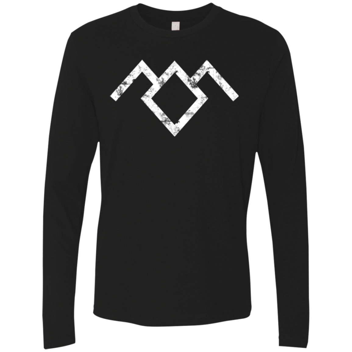 T-Shirts Black / Small Owl Symbol Men's Premium Long Sleeve