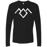 T-Shirts Black / Small Owl Symbol Men's Premium Long Sleeve
