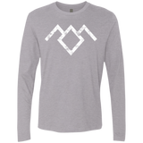 T-Shirts Heather Grey / Small Owl Symbol Men's Premium Long Sleeve