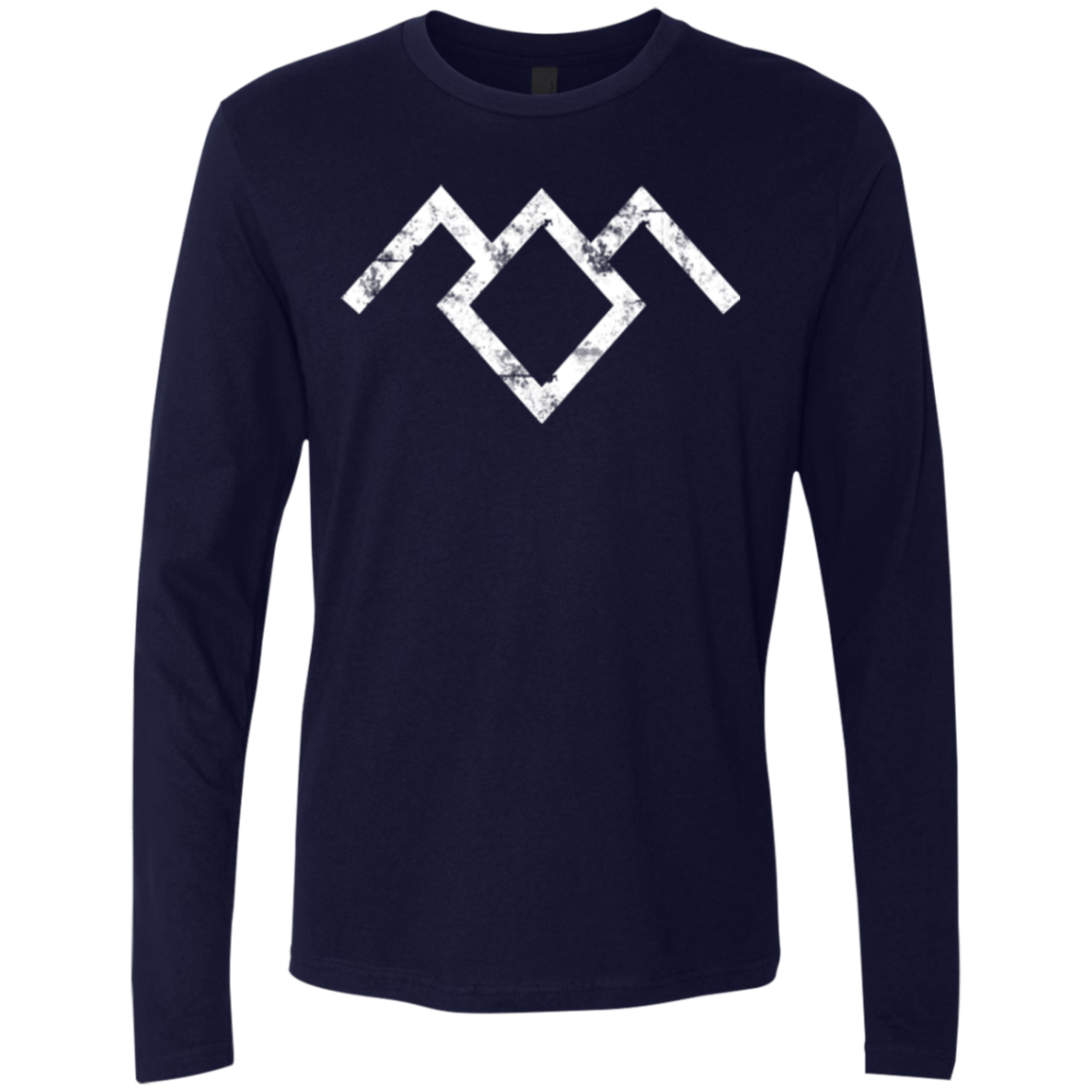 T-Shirts Midnight Navy / Small Owl Symbol Men's Premium Long Sleeve