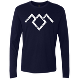 T-Shirts Midnight Navy / Small Owl Symbol Men's Premium Long Sleeve
