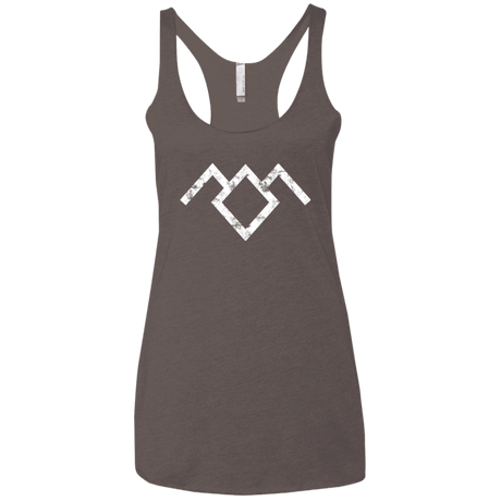 T-Shirts Macchiato / X-Small Owl Symbol Women's Triblend Racerback Tank