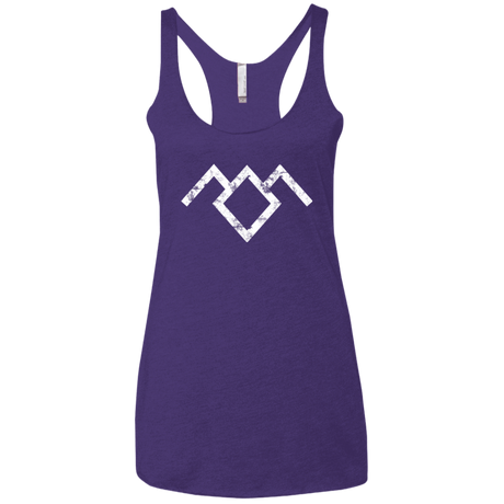 T-Shirts Purple / X-Small Owl Symbol Women's Triblend Racerback Tank
