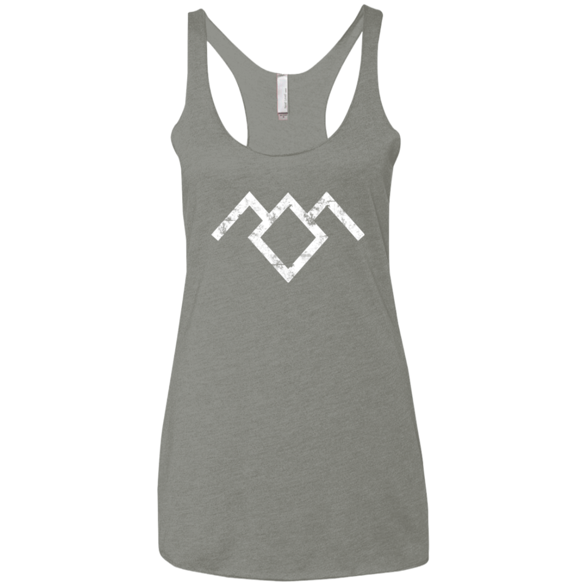 T-Shirts Venetian Grey / X-Small Owl Symbol Women's Triblend Racerback Tank