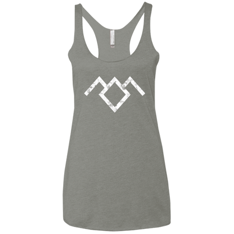 T-Shirts Venetian Grey / X-Small Owl Symbol Women's Triblend Racerback Tank