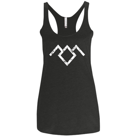 T-Shirts Vintage Black / X-Small Owl Symbol Women's Triblend Racerback Tank