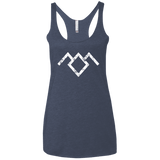 T-Shirts Vintage Navy / X-Small Owl Symbol Women's Triblend Racerback Tank