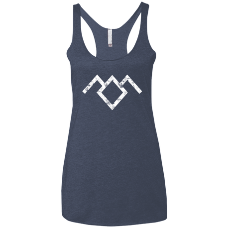 T-Shirts Vintage Navy / X-Small Owl Symbol Women's Triblend Racerback Tank