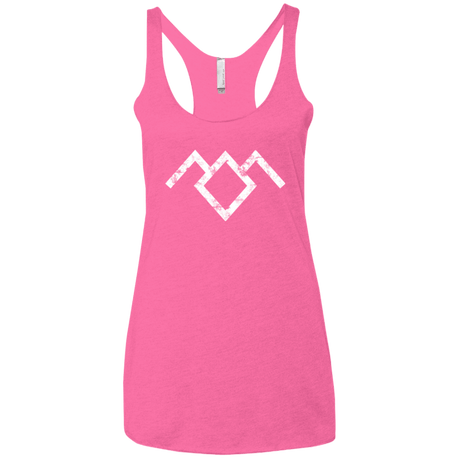 T-Shirts Vintage Pink / X-Small Owl Symbol Women's Triblend Racerback Tank
