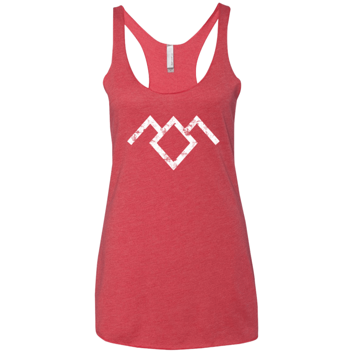 T-Shirts Vintage Red / X-Small Owl Symbol Women's Triblend Racerback Tank