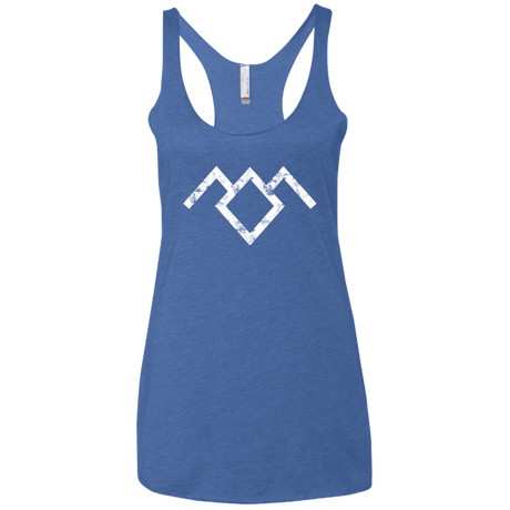 T-Shirts Vintage Royal / X-Small Owl Symbol Women's Triblend Racerback Tank