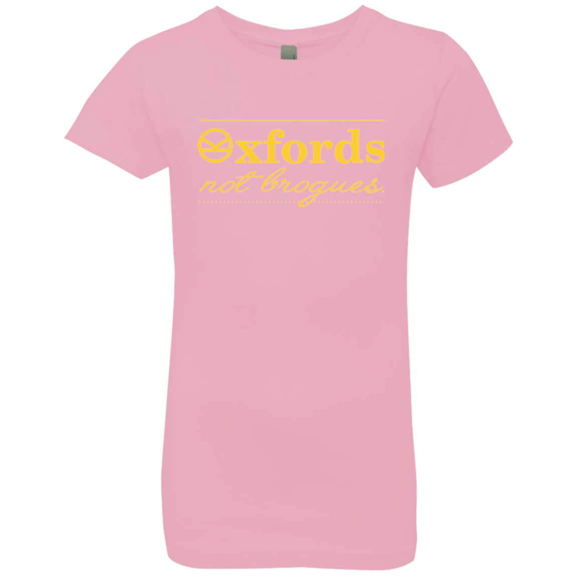 T-Shirts Light Pink / YXS Oxfords Not Brogues Girls Premium T-Shirt