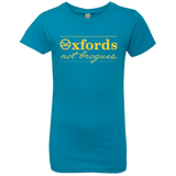 T-Shirts Turquoise / YXS Oxfords Not Brogues Girls Premium T-Shirt