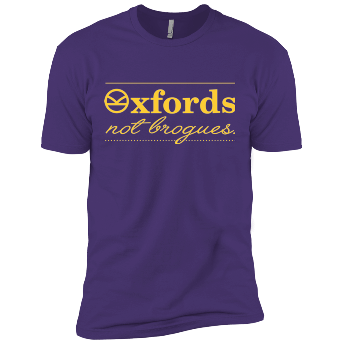 T-Shirts Purple / X-Small Oxfords Not Brogues Men's Premium T-Shirt