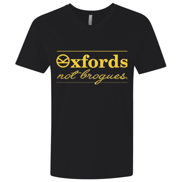 T-Shirts Black / X-Small Oxfords Not Brogues Men's Premium V-Neck