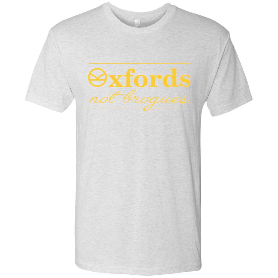 T-Shirts Heather White / Small Oxfords Not Brogues Men's Triblend T-Shirt