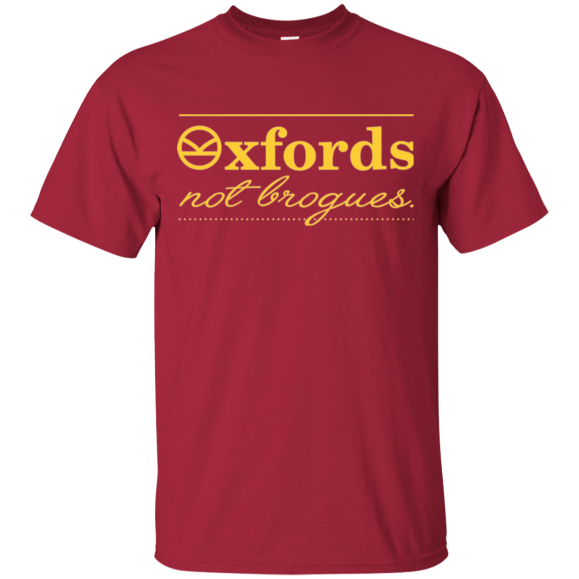 T-Shirts Cardinal / Small Oxfords Not Brogues T-Shirt