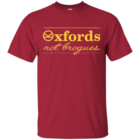 T-Shirts Cardinal / Small Oxfords Not Brogues T-Shirt