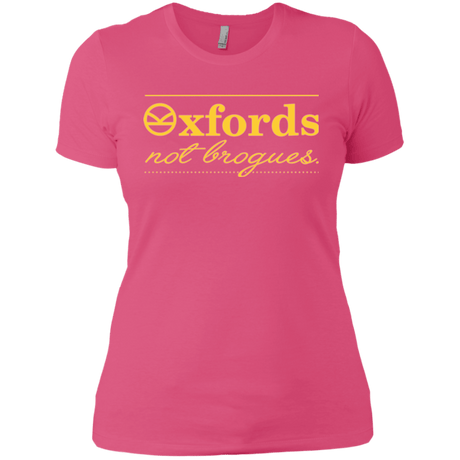 T-Shirts Hot Pink / X-Small Oxfords Not Brogues Women's Premium T-Shirt