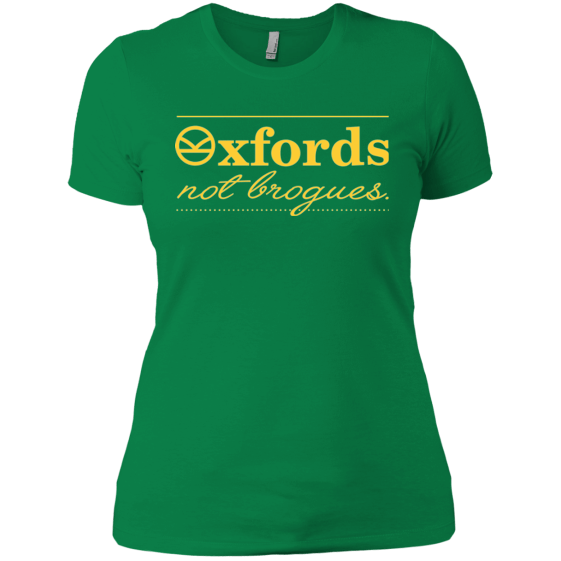 T-Shirts Kelly Green / X-Small Oxfords Not Brogues Women's Premium T-Shirt