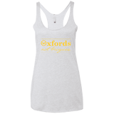 T-Shirts Heather White / X-Small Oxfords Not Brogues Women's Triblend Racerback Tank